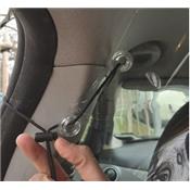 Paroi / Vitre de protection anti-virus pour taxi, VTC et ambulances CAR PROTECT